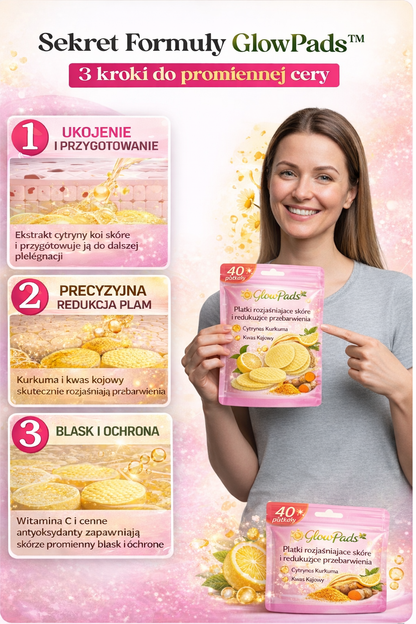 GlowPads™ — Płatki rozjaśniające skórę i redukujące przebarwienia